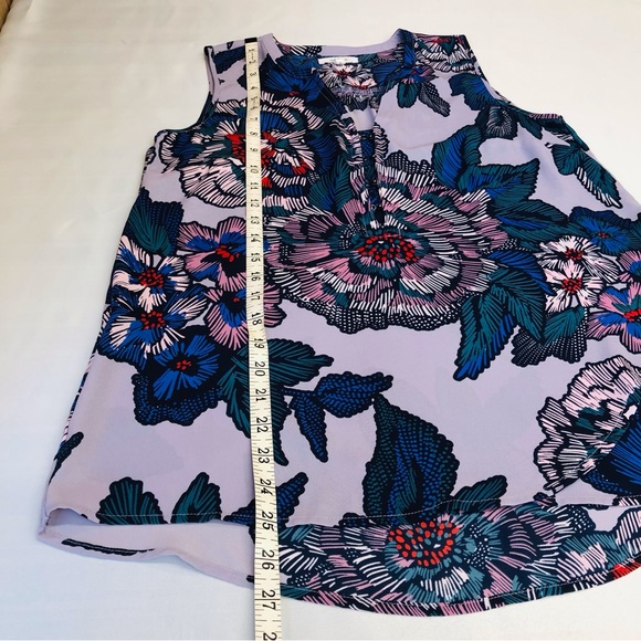 Maurices Purple Floral Sleeveless Top - Picture 9 of 16
